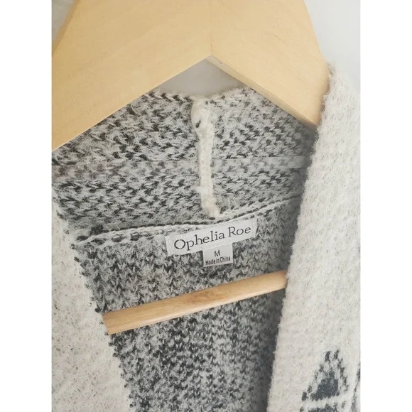 Tribal Multicolor Long Open Front Cardigan - Picture 3 of 3